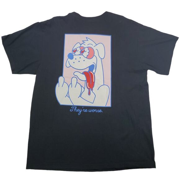 A-Lab | Stressed Out Dog T-shirt | Size Large - Picture 4 of 5